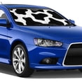 thumbnail image 5 of Uemuo Cow Print Black White Pattern Accordion Car Windshield Sun Shade, Foldable Reflective Sun Visor for Car, Reflector Windshield Sunshade-Medium, 5 of 7