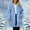 Blue, variant on Pyhlmscde Women's Fashion Casual Fleece Zipper Long Coat, Winter Coats for Women, Winter Clothing for Women, Womens Cardigan Sweaters