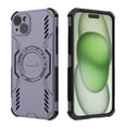 thumbnail image 2 of Designed for iPhone 15 Plus Heavy Duty Magnetic Phone Case,Compatible with Mag-safe,Military Grade Drop Protection,Dropproof Anti-fall Tough Rugged Durable Shockproof Phone Case,Purple, 2 of 11