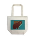 thumbnail image 1 of Mt. Washington, New Hampshire, Bear Family, Geometric (100% Cotton Canvas Reusable Tote Bag), 1 of 3