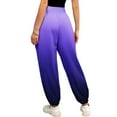 thumbnail image 4 of Sngxgn Wide Leg Pants for Women High Waisted Yoga Pants Casual Lounge Joggers Loose with Pockets(Purple,XXL), 4 of 6