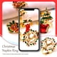 thumbnail image 4 of Navidad Acero inoxidable Anillo de servilleta Navidad Papel Portátil Portátiles Portatarios Banquete Mesa de mesa Decoración Restaurante Ornamento Adorno Animal Inevent HA009763-06, 4 of 6