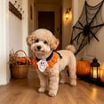 thumbnail image 5 of Halloween Warm Knitted Pet Collar, Handmade Yarn Dog Neckerchief Bib Cat Neckerchief Pet Christmas Neck Accessory For Kitties Small Medium Dogs Party Outfit Supplies, 5 of 6