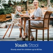 Chicco Zest™ LE 4-in-1 High Chair with Seat Pad, Feeding and Toddler Chair, Youth Stool, 5-Point Harness, Footrest, BPA-Free Tray - Chai (Beige), New