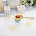 thumbnail image 2 of 102PCS Clear Gold Plastic Plates - Clear Disposable Plates with Gold Rim - Clear Party Plates Include 51PCS 7.5inch Dessert Plates, 51PCS 10.25inch Dinner Plates for Weddings & Parties, 2 of 18