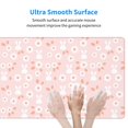 thumbnail image 4 of Naloa Flower Rabbit Gaming Mouse Pad Large Mouse Mat Long Extended Desk Pad Non-Slip Rubber Mice Pads Stitched Edges Thin Pad (16x29.5 Inch), 4 of 8