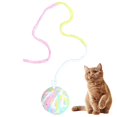 thumbnail image 1 of Cat Toy Ball Wool Interactive Funny Cat Pom Pom Toy Kitten Play Ball with Bell, 1 of 10