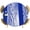 Blue, variant on Leopard Print Round Tablecloth 45-54 Inch Round Fitted Table Cloth with Elastic Edge, Abstract Vintage Animals Textured Srtipe Waterproof Table Cover Protector for Outdoor Picnic Party Dining