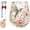 A, variant on 2026 Garden Morning Bliss Glass Tea Cup, 14 Oz Embossed Floral Hummingbird Coffee Mug, Elegant Bird Flower Honey Bee Nature Art Decorative Tumbler for Leaf Coffee Iced Drinks