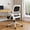 Black and White, variant on G3C22114LWXJHL Home Office Chair Ergonomic Breathable Mesh Chair High Back with Adjustable Height Swivel with Flip-Up Arms and Lumbar Support