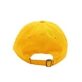 thumbnail image 3 of Classic Referee Hat Premium Cotton Low Profile Unstructured Adjustable Strapback Gold Black, 3 of 3