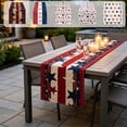 thumbnail image 6 of Independence Day Table Runner, 250th Anniversary 4th of July Table Decoration, 13x72 Inch Red White and Blue Patriotic Table Runners for Holiday Decor Dinging, Party, Kitchen (E), 6 of 7