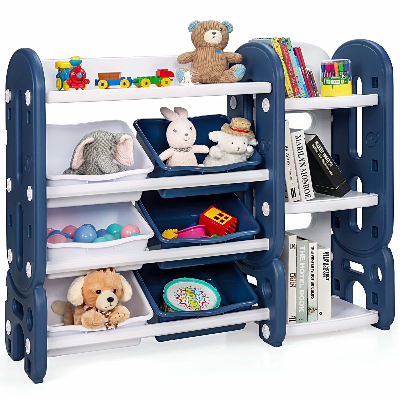 Children Kids Toy Organizer Storage Box Toys Organizer Folding Case Playroom 