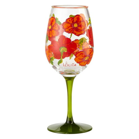 Lolita 6002023 Best of the Bunch Poppy Acrylic Wine Glass, Set of (Best Acrylic Wine Glasses)