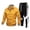 Orange, variant on Ediodpoh Men's 2025 Sweat Suit 2 Piece Outfit Casual Contrast Sports Jogging Tracksuits Set Men's Suits Green XL