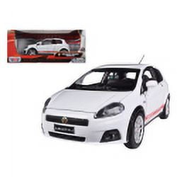 Fiat Grande Punto Abarth White 1/24 Diecast Car Model by