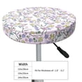 thumbnail image 4 of Lsque Purple Rabbit Round Bar chair cushion covers Velvet Fabric Premium Comfort Protects from Scratches and Stains for 14-17 Inch Chair- 12 inch, 4 of 7