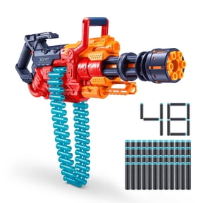 XSHOT Excel Crusher Blaster by ZURU - Outdoor Blaster with Belt Fed 48 Darts Ages 8+