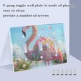 thumbnail image 4 of Dailycode Light Switch Plate Covers 2 Gang Wall Plate Plastics Outlet Covers for Kitchen Home Office Decor Adorable Flamingo Covered in Flowers, 4 of 8