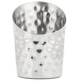 thumbnail image 2 of American Metalcraft FFHM45 Stainless Steel Fry Cup, Hammered, Angled, 12 oz., 2 of 3