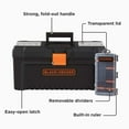 thumbnail image 2 of Black & Decker BDST60096AEV 10-Compartment 16 in. Toolbox and Organizer, 2 of 8