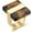 Gold-7#, variant on S. Leaf Women's Gold Ring Adjustable Ring Acrylic Ring Fashion Jewelry Women's Fashion Women's Acrylic Leopard Rectangular Ring