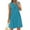 Blue(womens dresses), variant on ZHYou Women Sleeveless Dresses, Pleated, Keyhole Neck, Tie Detail ,Soft, Breathable, Lightweight, Comfy Casual Beach Dresses with Pockets,Red,XL