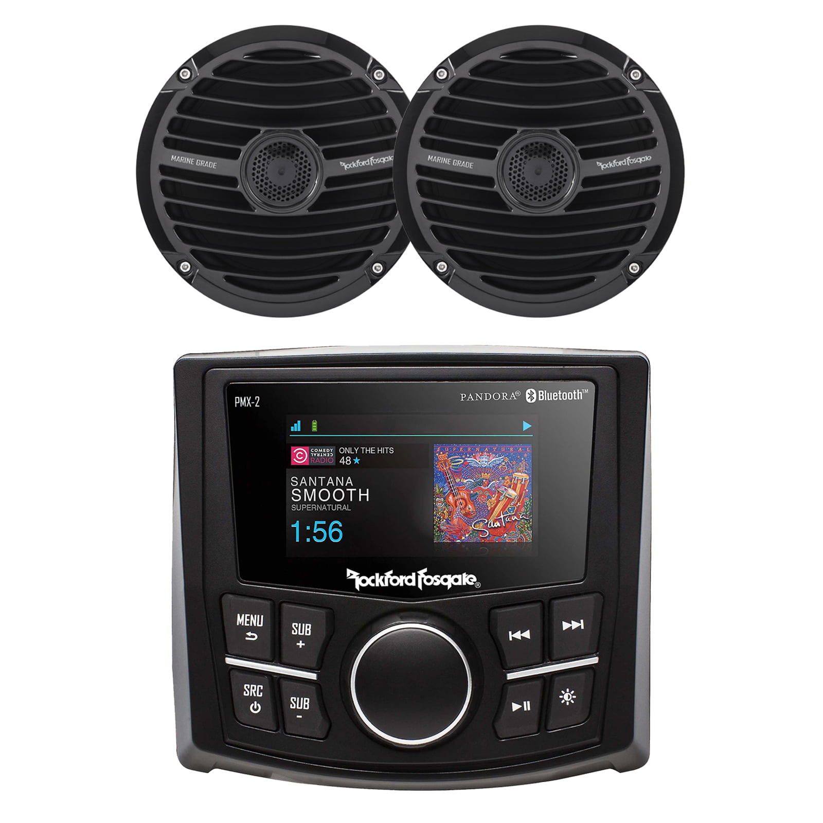 Rockford Fosgate PMX-2 Bluetooth Waterproof MP3 Digital Media Receiver