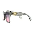 thumbnail image 3 of Womens Thick Plastic Mod Oversize Horn Butterfly Fashion Sunglasses Slate Black Pink, 3 of 4