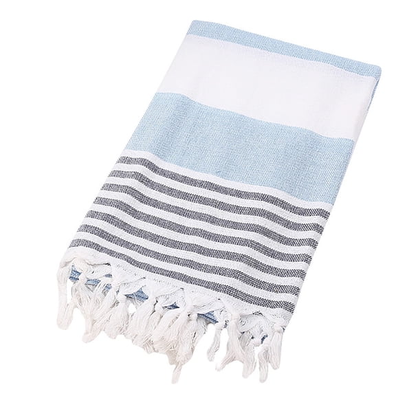 AUQ Turkish Cotton Bath Beach Spa Sauna Yoga Fringed Jacquard Towel