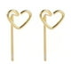 thumbnail image 1 of Pendientes De Botón En Forma De Corazón Pendientes De Botón De Corazón Pendientes De Botón De Moda Pendientes De Botón Exquisitos Pendientes De Botón Pendientes De Botón En, 1 of 1