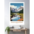 thumbnail image 2 of Rocky Mountain National Park Poster Wall Art, Modern Wall Decor, 12x18 UNFRAMED, 2 of 3