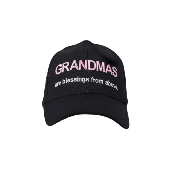 Cap Grandmas Are Blessings from Above Black, (Hardcover)