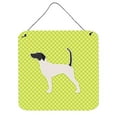 thumbnail image 1 of English Pointer Damier Vert Impressions Murales Ou de Porte, 1 of 1