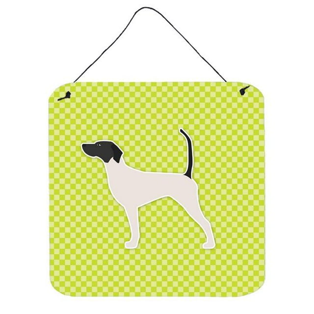 English Pointer Damier Vert Impressions Murales Ou de Porte