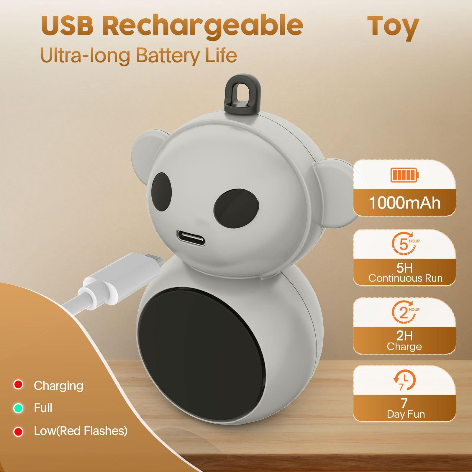 Interactive Cat Toys For Indoor Cats: 2 In 1 Pointer With Automatic Flying Bird & Mouse Wand  Smart Motion Mode Adjustable Speed Usb Rechargeable Safe Bored Kittens And Adult Cats