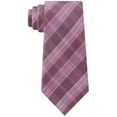 thumbnail image 2 of Kenneth Cole Mens Fineline Plaid Silk Blend Self-Tied Necktie, 2 of 3