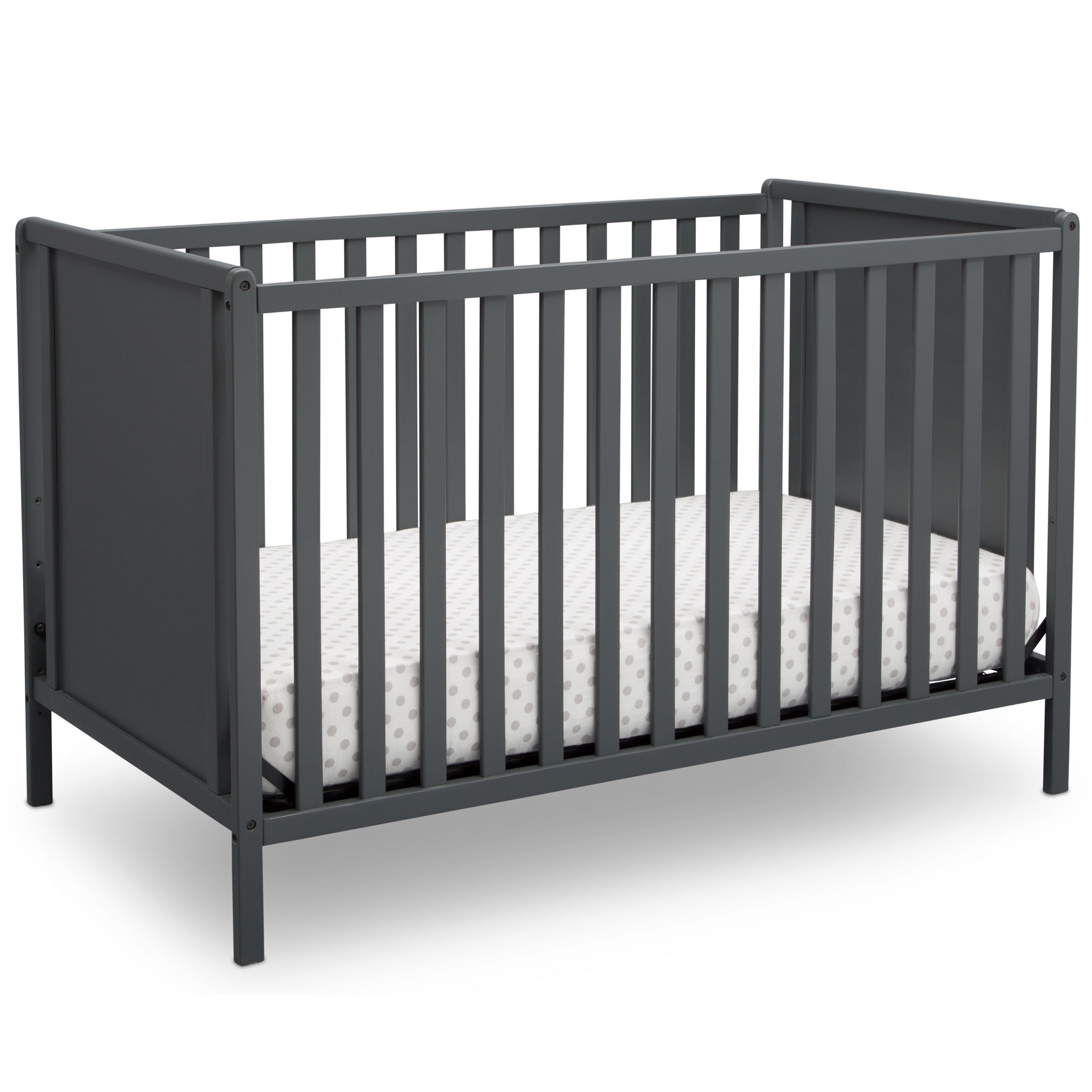 charcoal grey crib