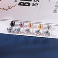 thumbnail image 3 of ZS 20G 7Pcs CZ Ear Stud Earring Basic Style Cartilage Conch Helix Piercing Crystal Ear Piercing, 3 of 4