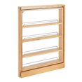 thumbnail image 1 of Rev-A-Shelf 432-BF-3C 3" Wood Base Cabinet Pullout Filler Organizer with Adjustable Shelves, 1 of 4