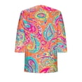thumbnail image 7 of Purcolt Women's Hawaii Kimono Cardigans Lightweight Casual 3/4 Sleeve Loose Open Front Cardigans Summer Beach Cover up Tops, 7 of 7