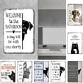thumbnail image 2 of 8x12 Inch Vintage Highland Cow Metal Sign, Funny Bathroom Wall Art with "Are You Pooping?" Quote, Unique Western Farmhouse Decor for Cow Lovers, 2 of 6
