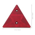 thumbnail image 2 of LEEYNEERRed Roadside Auto Warning Triangle Reflective Safety Sign for Vehicle Emergency 14.9 x 3.5 x 20.5 cm, 2 of 5