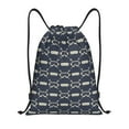 thumbnail image 1 of Gaeub Ski Goggles Vintage Print Drawstring Backpack Bag Sport Gym Sackpack Heavy Duty String Backpack for Men Women-Small, 1 of 6