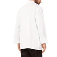 thumbnail image 3 of LEEYNEER New Style Men‘s and Women‘s Eight-Pearl Button Long Sleeve Thickened Chef Jacket, 3 of 6