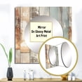 thumbnail image 2 of Designart "Rustic Farmhouse III"  Square Mirror printed on metal For Wall Decor, 2 of 5