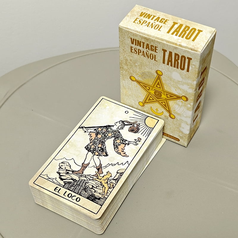 La Muci Baroque Gold Foil Tarot Deck Cards with Guide book for