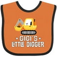 thumbnail image 3 of Inktastic Gigi Little Digger Construction Truck Boys Baby Bib, 3 of 4