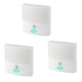 thumbnail image 1 of FSLiving Intelligent Sensor Wall Lamp Battery Powered Dusk to Dawn Security Lights Auto On Off Steplessly Dimmable Motion Sensor LED Mass Response Spotlight for Kitchen No Drilling - Set of 3, 1 of 9