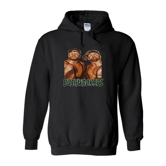 Black WWE Old School The Bushwackers Youth Small Hooded Sweatshirt
